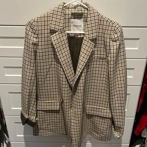 Madewell Women’s Plaid Blazer - Size Small